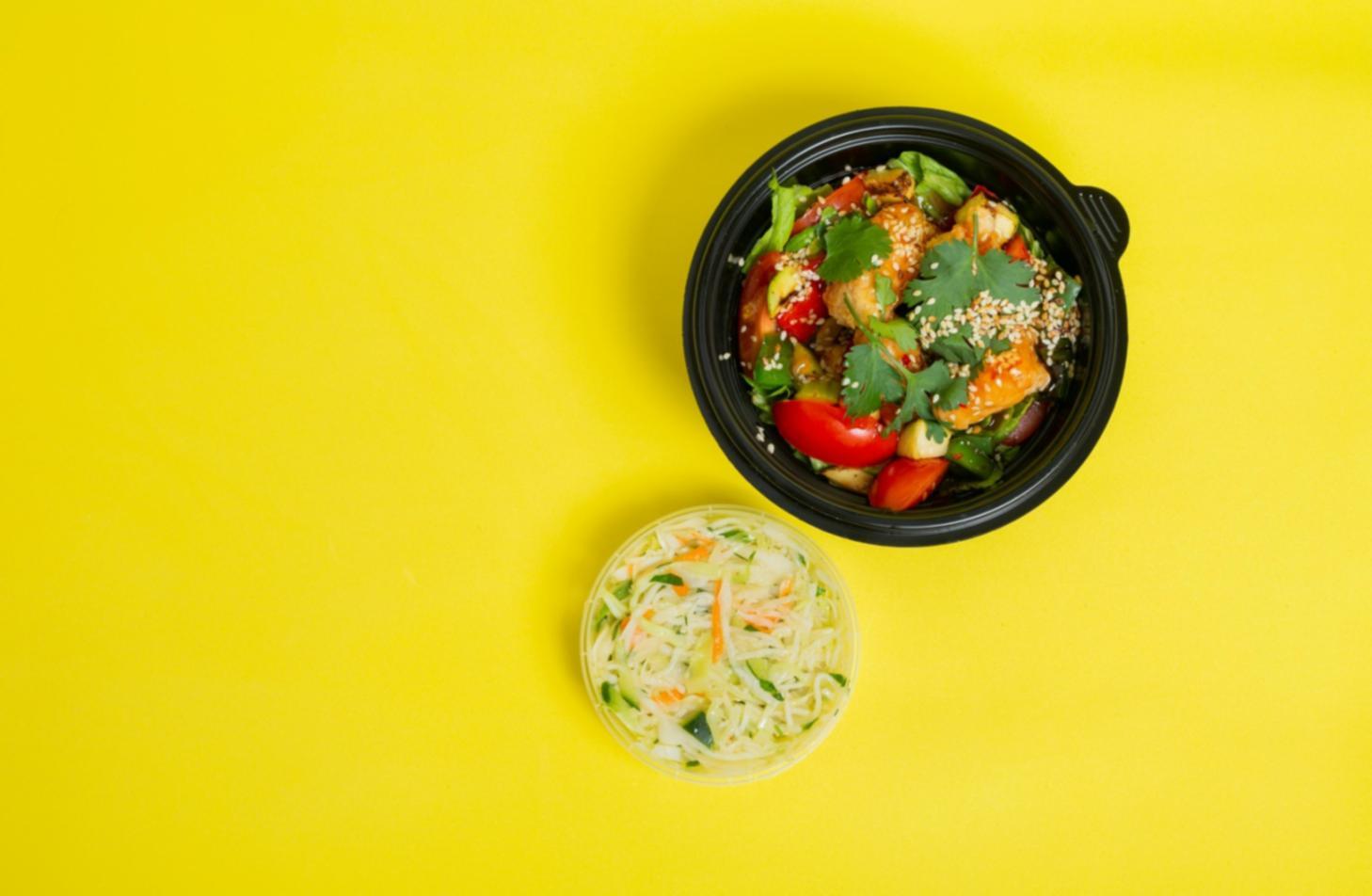 Finished healthy dish plated simply